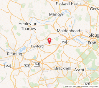 Map of Waltham Saint Lawrence, EnglandEngland