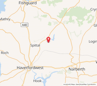 Map of Walton East, WalesWales