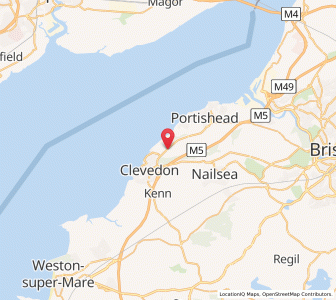 Map of Walton in Gordano, EnglandEngland