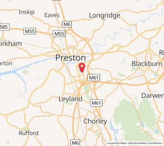 Map of Walton le Dale, EnglandEngland