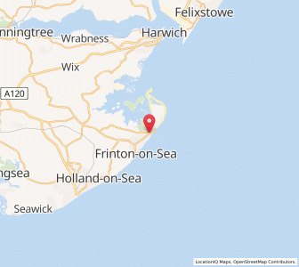 Map of Walton-on-the-Naze, EnglandEngland