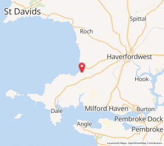 Map of Walton West, WalesWales