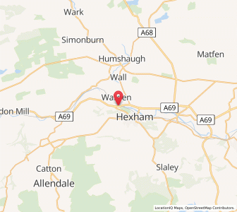 Map of Warden, EnglandEngland