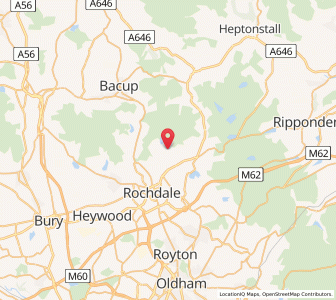 Map of Wardle, EnglandEngland