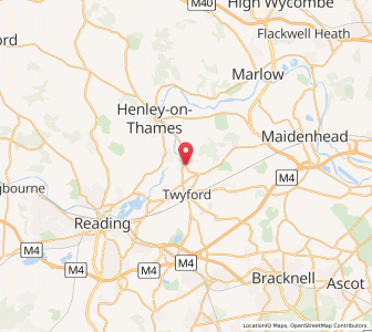 Map of Wargrave, EnglandEngland