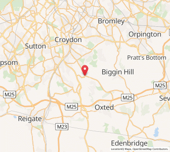 Map of Warlingham, EnglandEngland