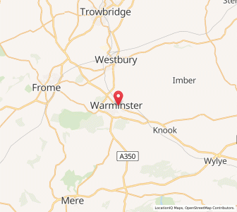Map of Warminster, EnglandEngland