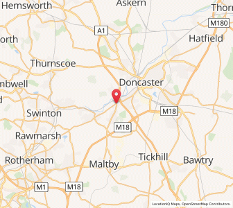 Map of Warmsworth, EnglandEngland