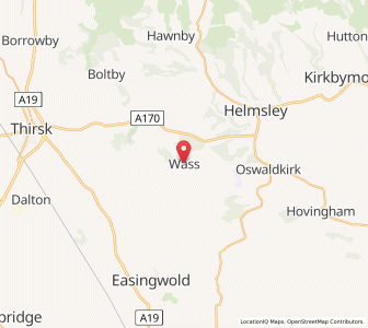 Map of Wass, EnglandEngland