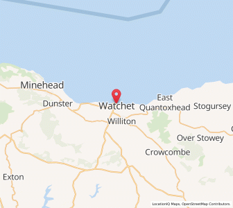 Map of Watchet, EnglandEngland