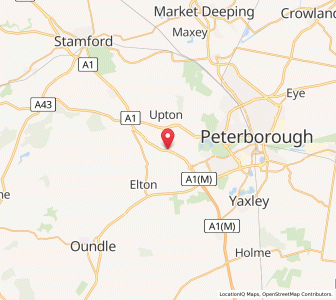 Map of Water Newton, EnglandEngland