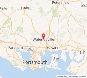 Map of Waterlooville, EnglandEngland
