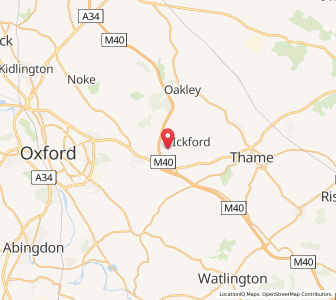 Map of Waterperry, EnglandEngland