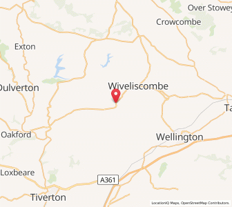 Map of Waterrow, EnglandEngland