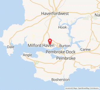 Map of Waterston, WalesWales