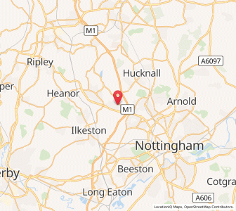 Map of Watnall Chaworth, EnglandEngland