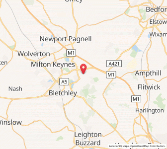 Map of Wavendon, EnglandEngland
