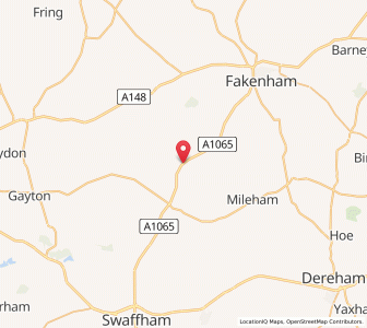Map of Weasenham, EnglandEngland