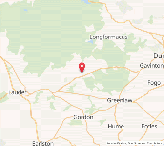 Map of Wedderlie, ScotlandScotland