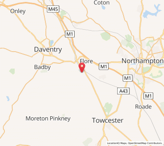 Map of Weedon Beck, EnglandEngland