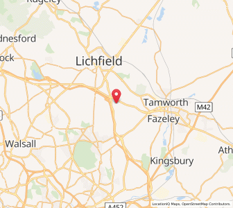 Map of Weeford, EnglandEngland