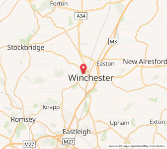 Map of Weeke, EnglandEngland