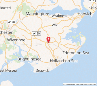 Map of Weeley, EnglandEngland