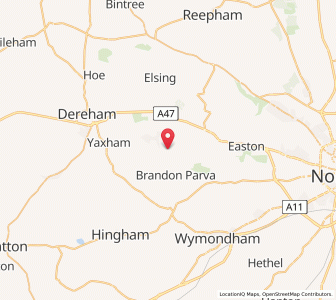 Map of Welborne, EnglandEngland