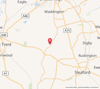 Map of Welbourn, EnglandEngland
