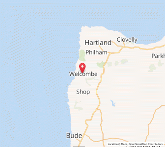 Map of Welcombe, EnglandEngland