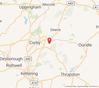 Map of Weldon, EnglandEngland