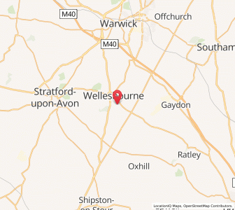 Map of Wellesbourne Hastings, EnglandEngland