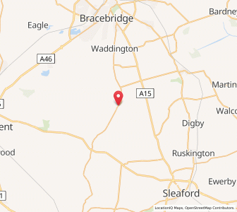 Map of Wellingore, EnglandEngland