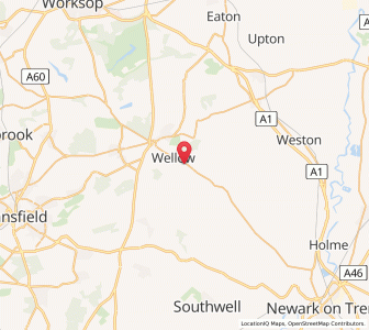 Map of Wellow, EnglandEngland