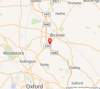 Map of Wendlebury, EnglandEngland