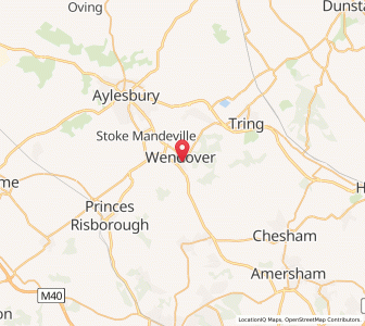 Map of Wendover, EnglandEngland