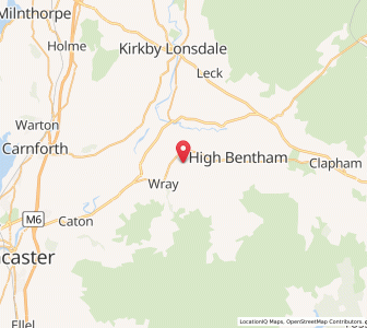 Map of Wennington, EnglandEngland