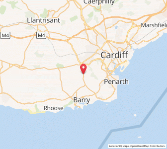 Map of Wenvoe, WalesWales