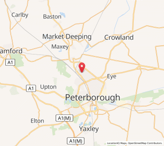 Map of Werrington, EnglandEngland