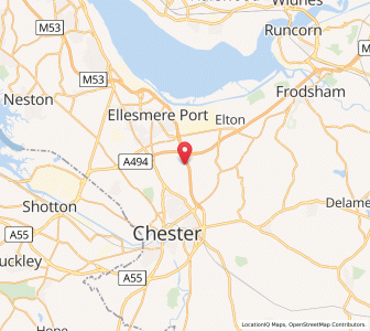 Map of Wervin, EnglandEngland