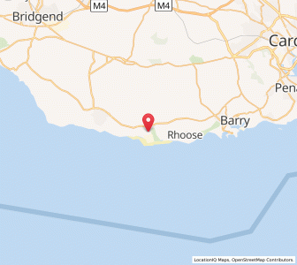 Map of West Aberthaw, WalesWales