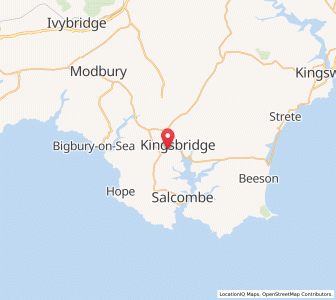 Map of West Alvington, EnglandEngland