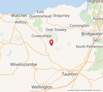 Map of West Bagborough, EnglandEngland