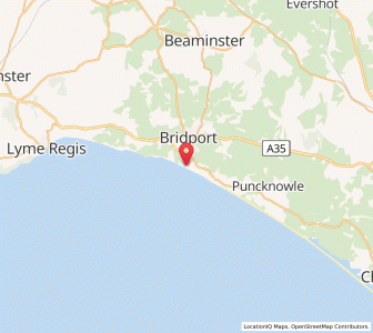 Map of West Bay, EnglandEngland