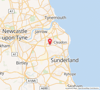 Map of West Boldon, EnglandEngland