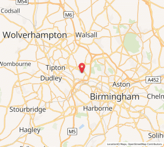 Map of West Bromwich, EnglandEngland