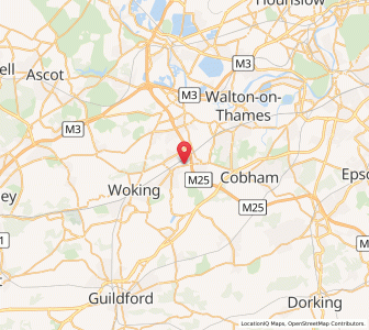 Map of West Byfleet, EnglandEngland