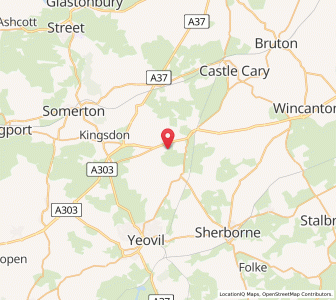 Map of West Camel, EnglandEngland