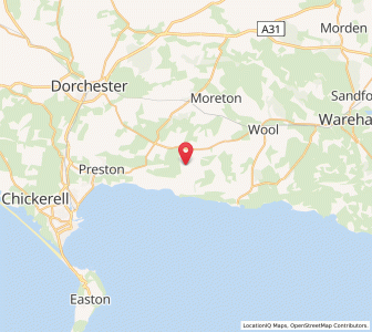 Map of West Chaldon, EnglandEngland