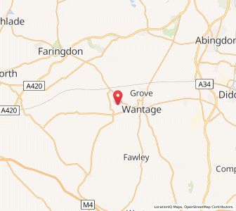 Map of West Challow, EnglandEngland